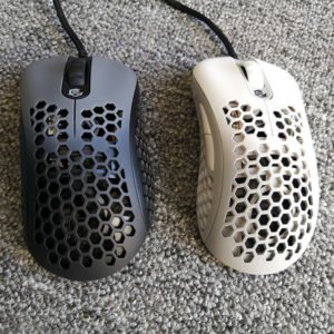 G-wolves Skoll black and white gaming mouses